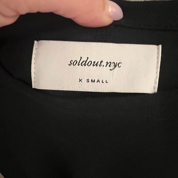Soldout NYC THE ICONICALLY SOFT PERFECT TEE IN BLACK XS Organic Cotton - Picture 6 of 6